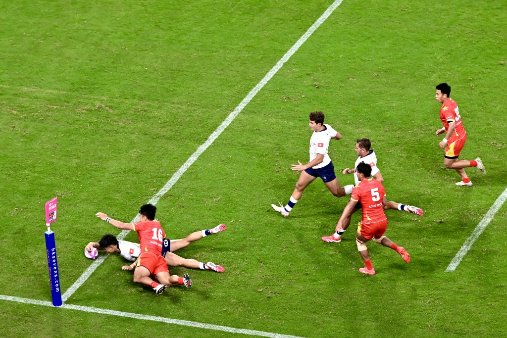 港隊以31:7戰勝國家隊。劉駿軒攝