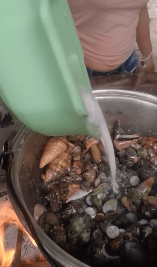 其後更以椰奶烹煮成海鮮雜鍋料理。