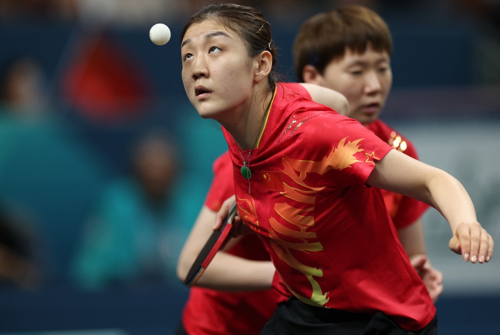 國家女子乒團力爭金牌。Reuters