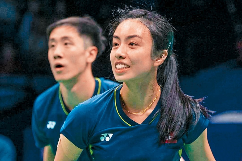 鄧俊文與吳芷柔打入瑞昌羽毛球賽混雙8強。