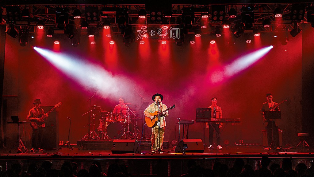 Monkey在廣州太空間Livehouse表演。 Monkey在廣州太空間Livehouse表演。