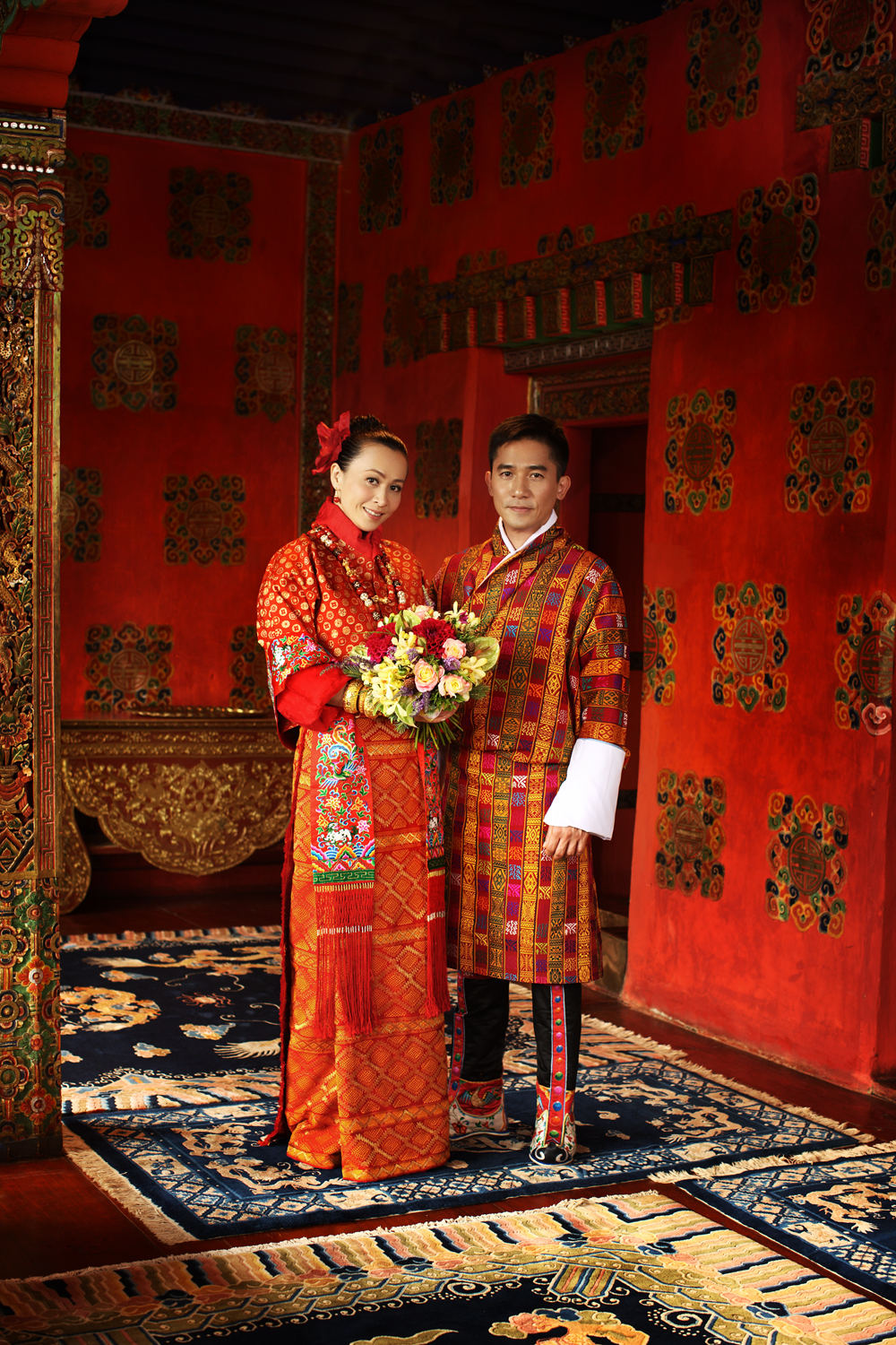 梁朝偉與劉嘉玲2008年在不丹結婚。
