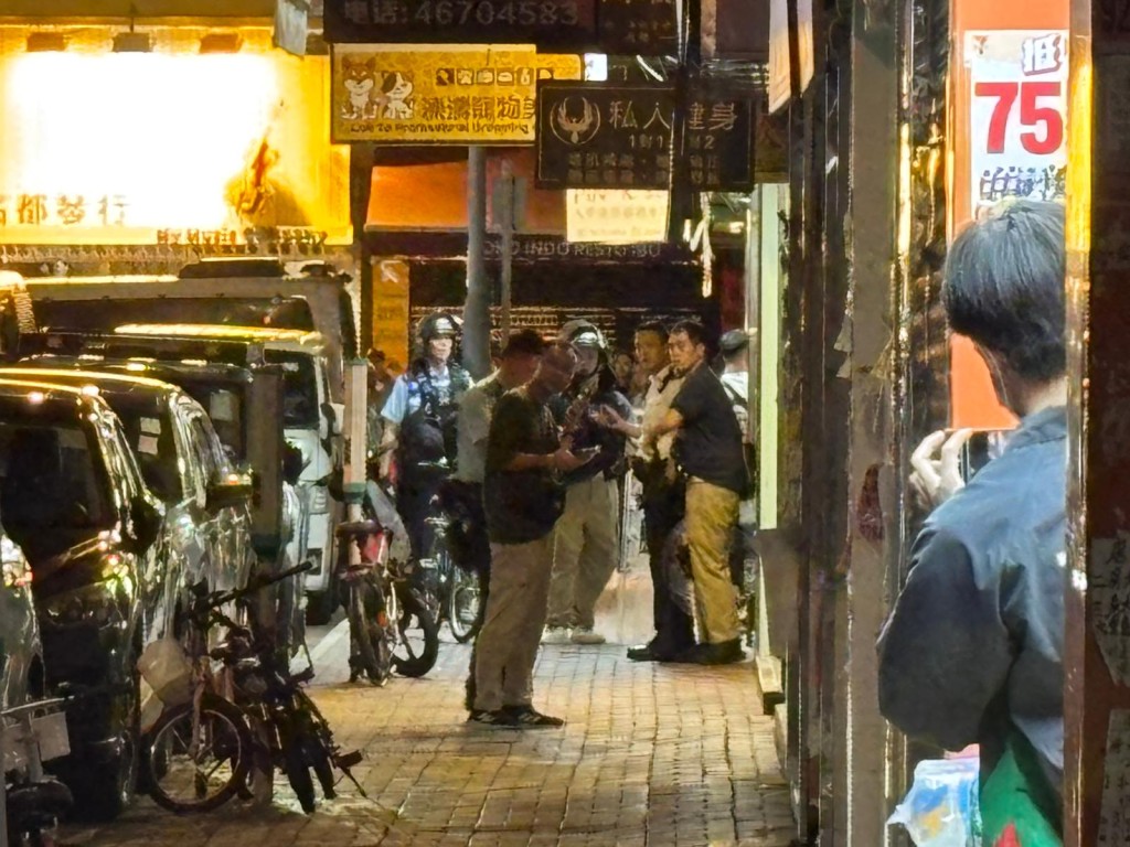 警方封鎖現場進行調查。讀者莫先生提供 警方封鎖現場進行調查。讀者莫先生提供