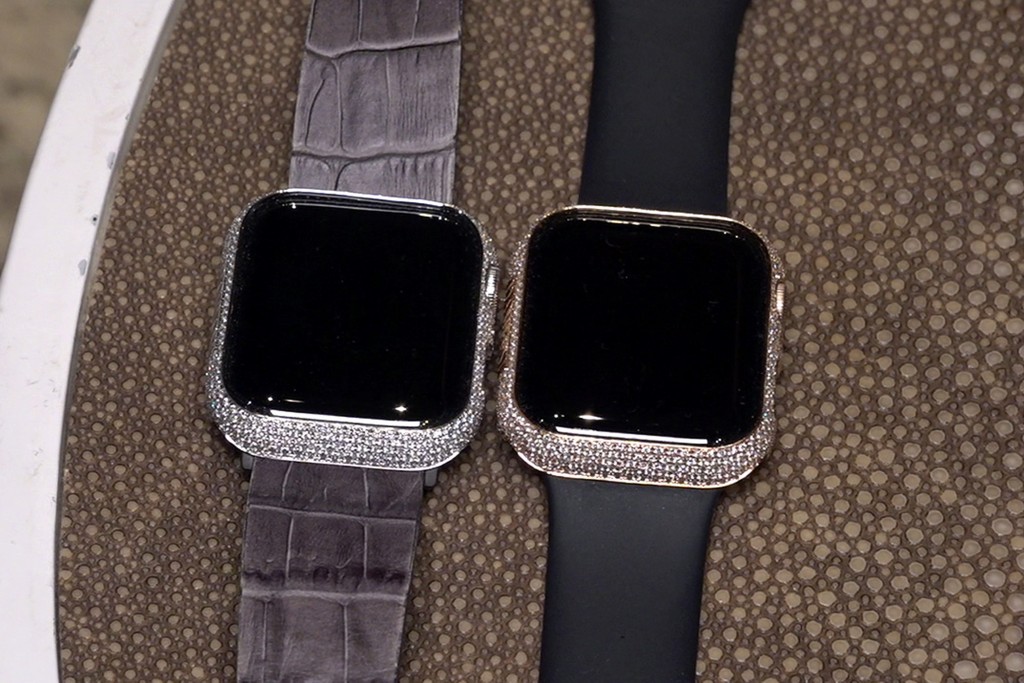 特别版镶钻Apple watch。