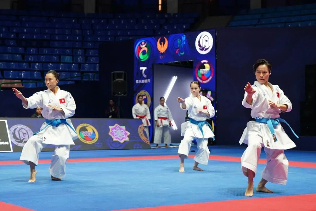 香港女子團體形亦為香港爭添銅牌。WKF FB圖 香港女子團體形亦為香港爭添銅牌。WKF FB圖