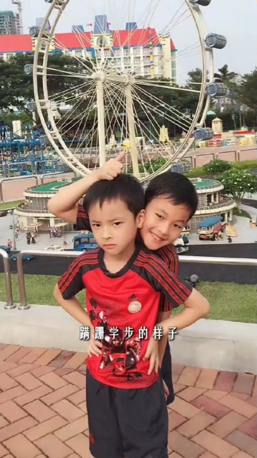 馬景濤前妻分享兒子的成長片段。 馬景濤前妻分享兒子的成長片段。