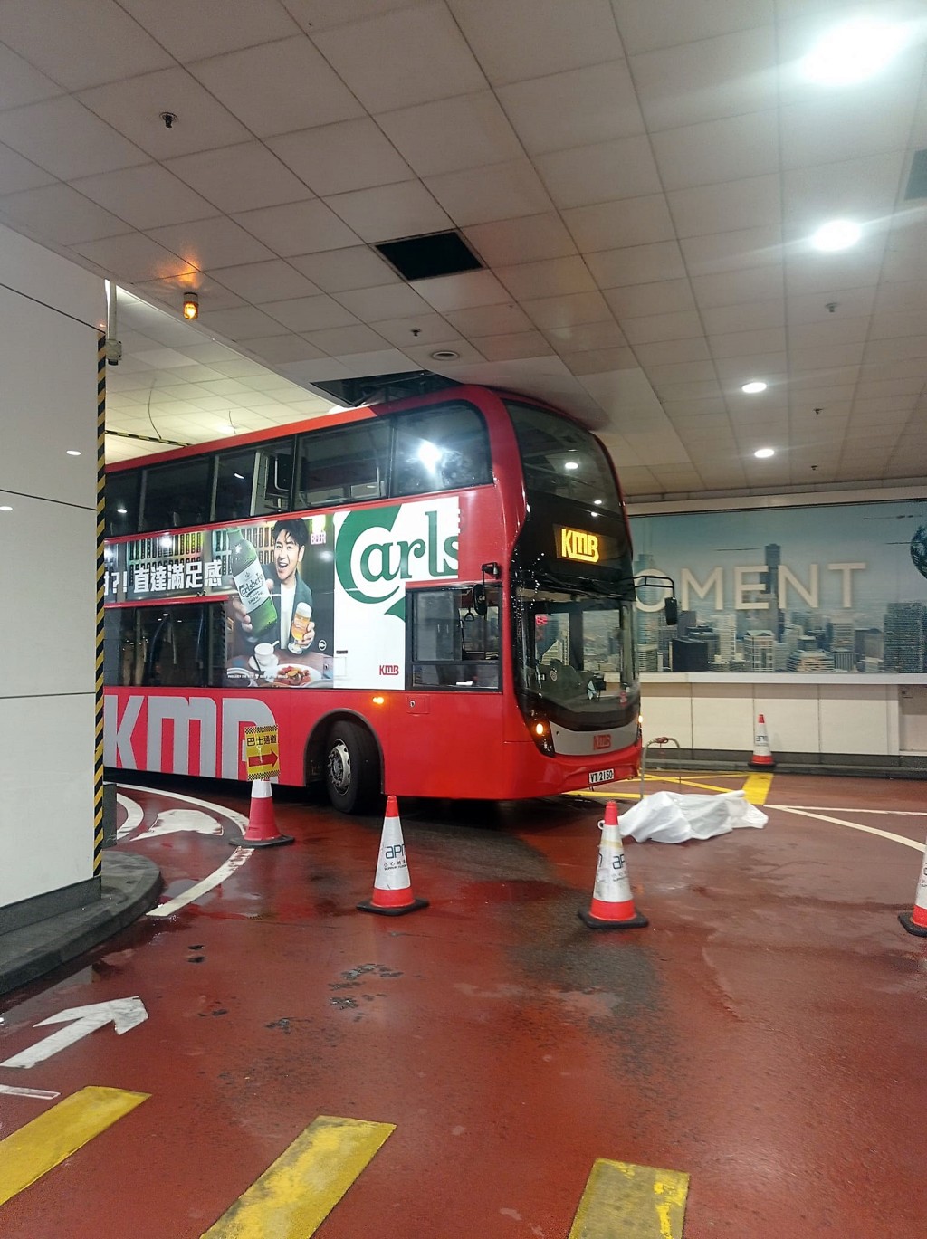 事後封鎖現場維修。fb：北區巴士聯盟  