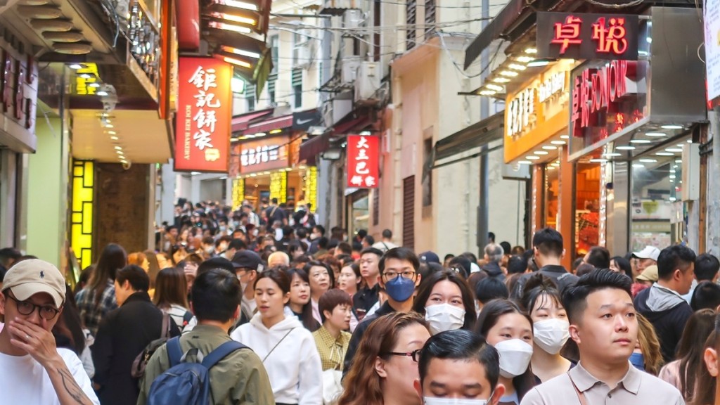 澳門旅遊局指上周當地酒店入住率達到九成。澳門政府新聞局facebook圖片