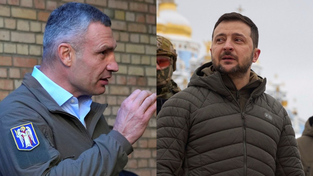 澤連斯基罕有批評基輔的市長克里切科。REUTERS /AP
