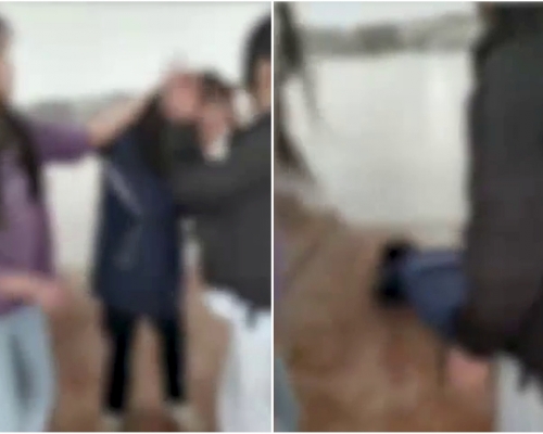 安徽滁州一所中學發生校園暴力事件,多人將女孩圍堵在廁所進行毆打。