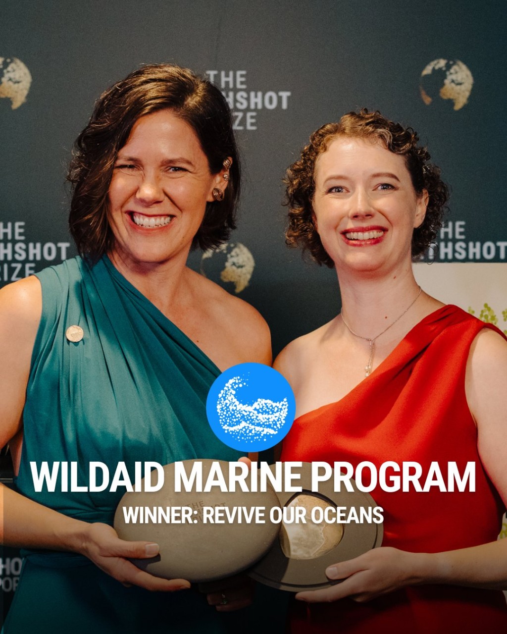 「让海洋生机盎然奖奖」得奖者：全球非牟利环保组织WildAid Marine Program 。 X
