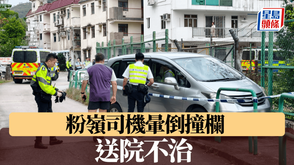 粉岭司机晕倒撞栏　送院不治