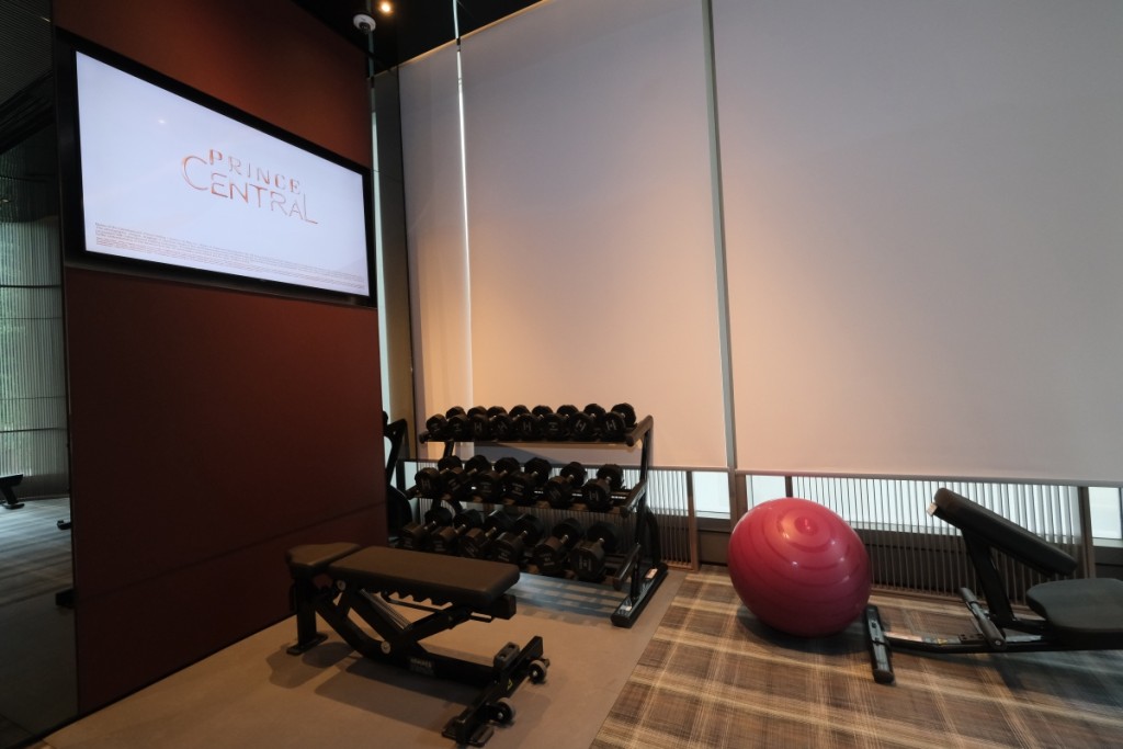 健身室設多款器械，方便住戶鍛煉身體。