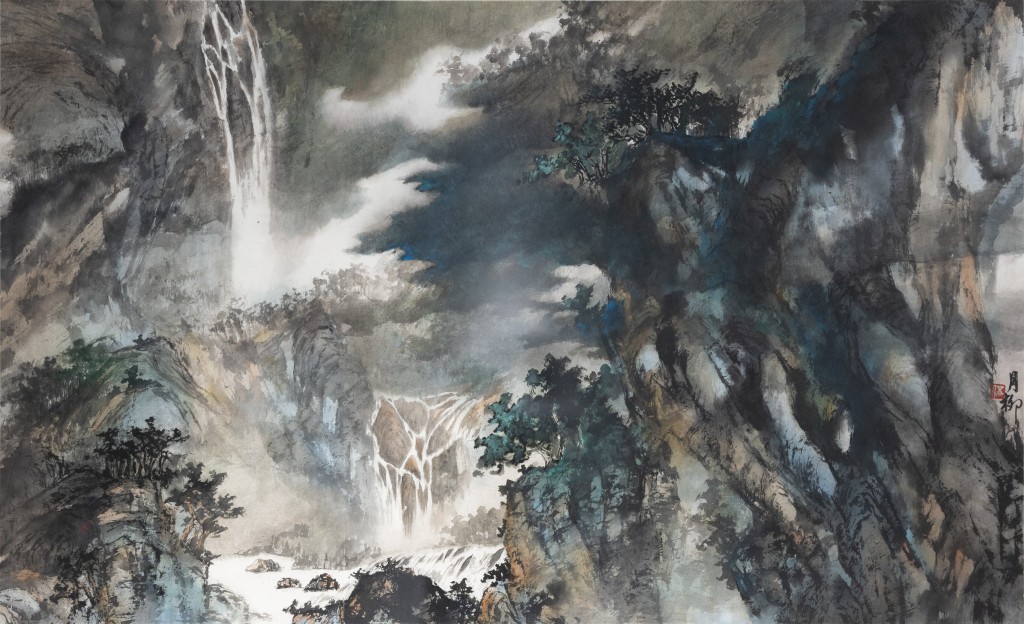 《幽谷清泉》描繪清新的泉水流經大地,象徵著純淨與生命力,寄託對身心健康的美好祝願。 《幽谷清泉》描繪清新的泉水流經大地,象徵著純淨與生命力,寄託對身心健康的美好祝願。