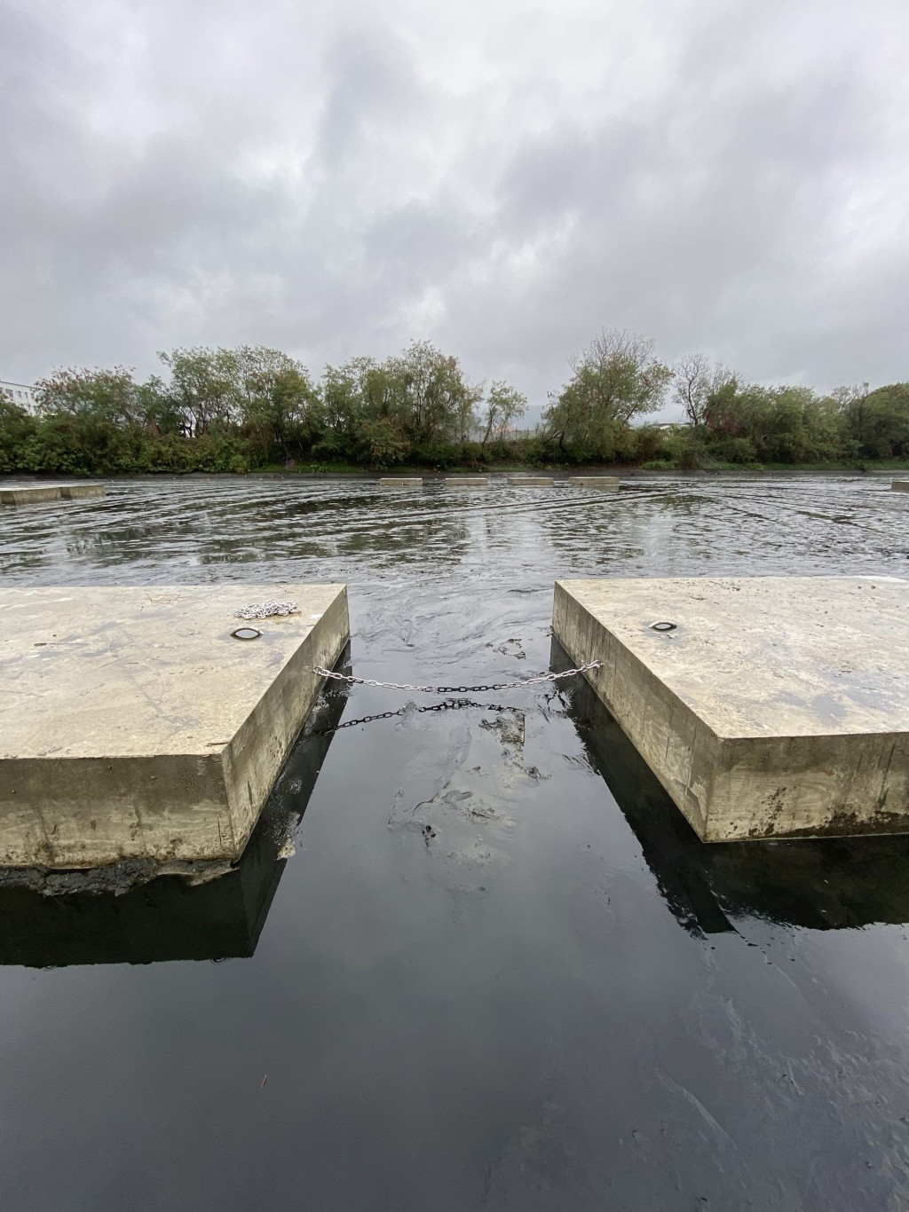 工程團隊為浮式太陽能發電系統設計錨固系統時,花了不少心思。網誌圖片