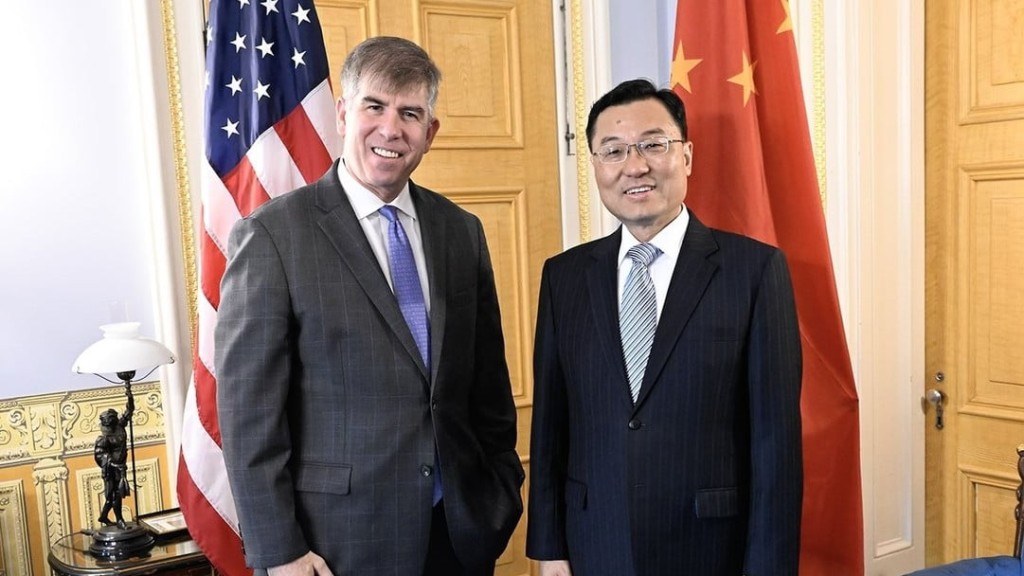 美國財政部公布謝鋒和尚柏格會晤。