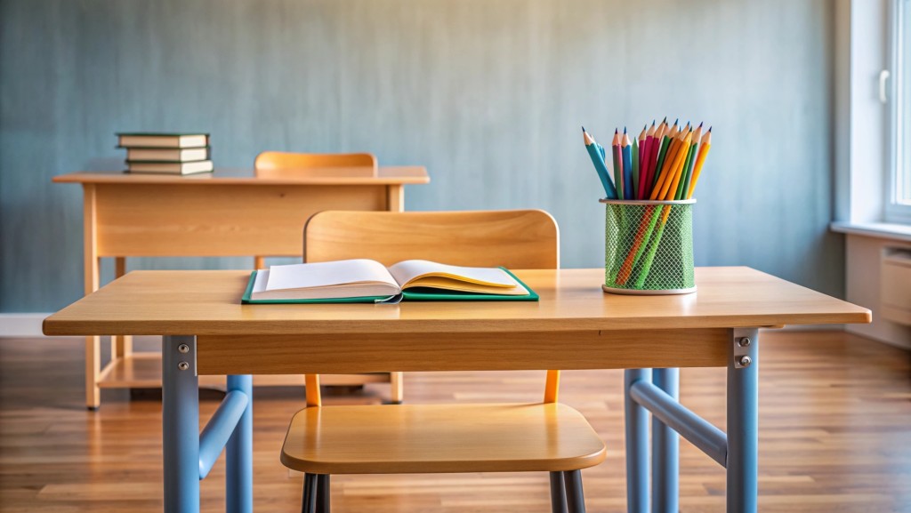 学生关心校长或教师的人事变动。示意图