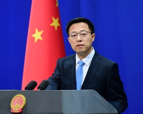 中國外交部發言人趙立堅。 網圖