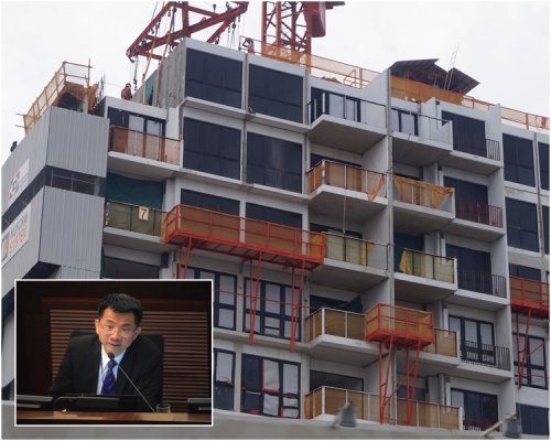 張天祥表示,新技術可改善建築工人工作環境及吸引年輕人入行。資料圖片