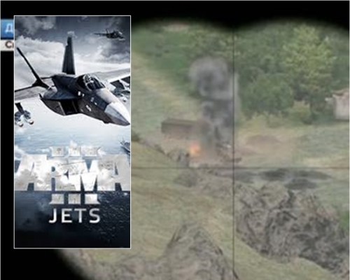 俄羅斯電視台錯用遊戲《Arma 3》畫面。網上圖片