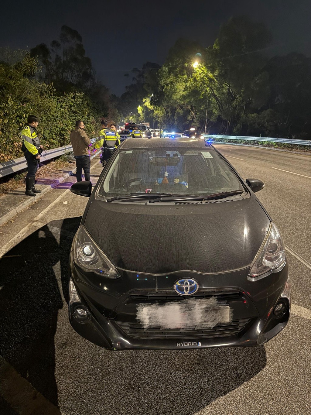 警一連兩日新界北打擊酒駕毒駕 拘捕5人 檢依托咪酯及冰毒等。警方圖片