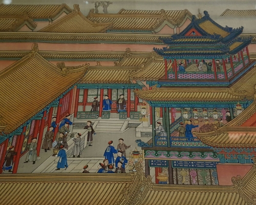 《崇慶皇太后萬壽圖》共有4 卷，今次來港展出的是第4卷《蘭殿延禧》。