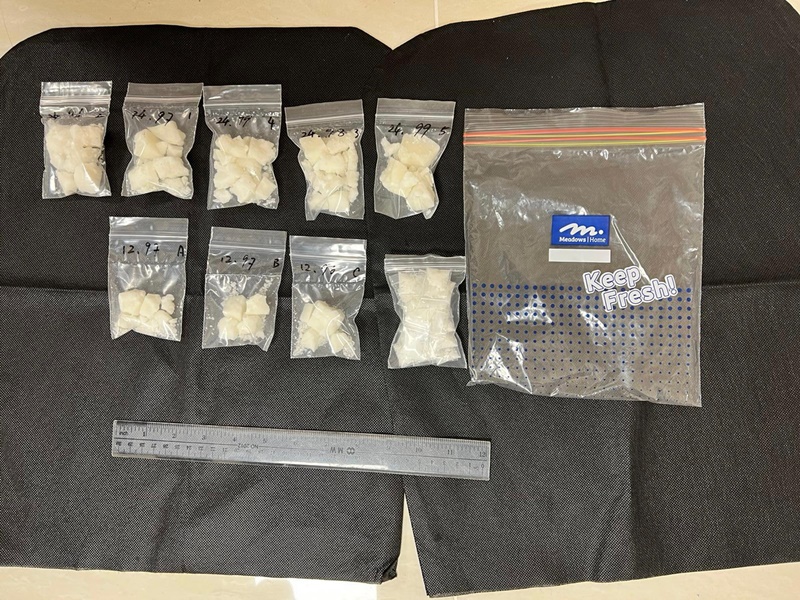 警方檢獲的毒品。圖:警方提供