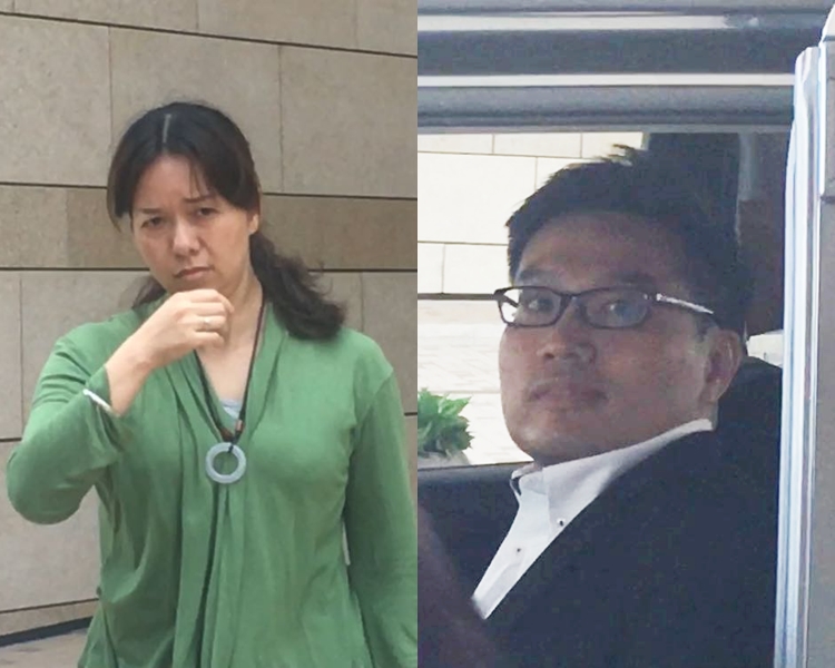 左為證人任東芳。右為中醫師李杰霖。劉曉曦攝