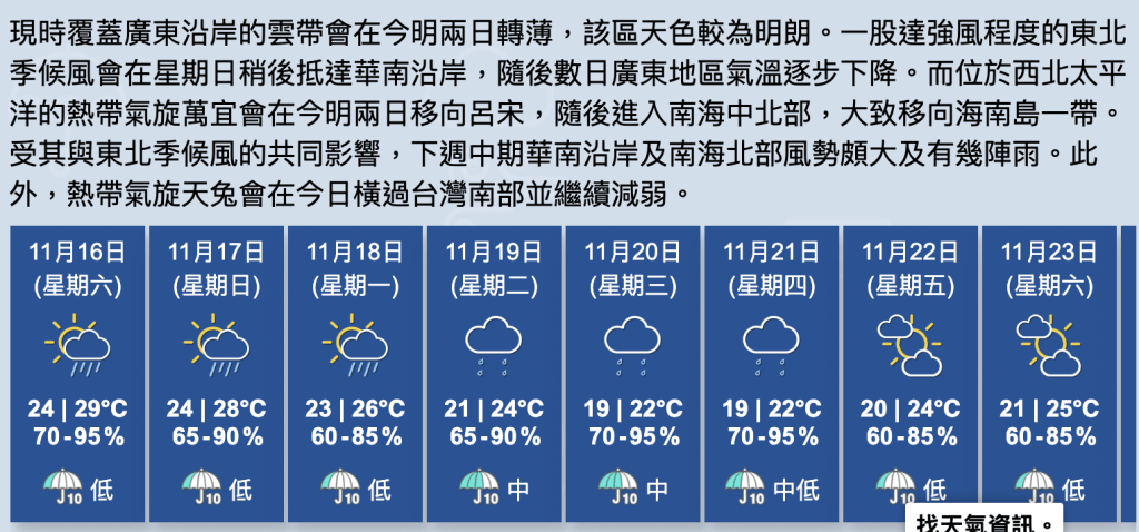 本港地區大致多雲，有一兩陣驟雨。蔡楚輝攝