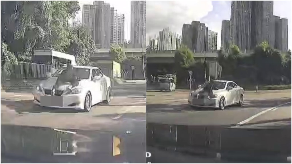 車Cam直擊｜33歲藏毒女自願上兩男私家車 中年漢癡心錯付趴車頭5公里 警閃電拘人