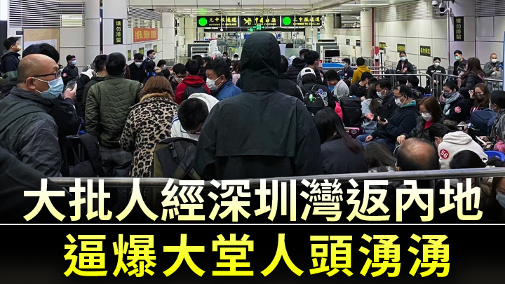 近期深圳灣口岸入境內地的人數大幅增加。互聯網圖片