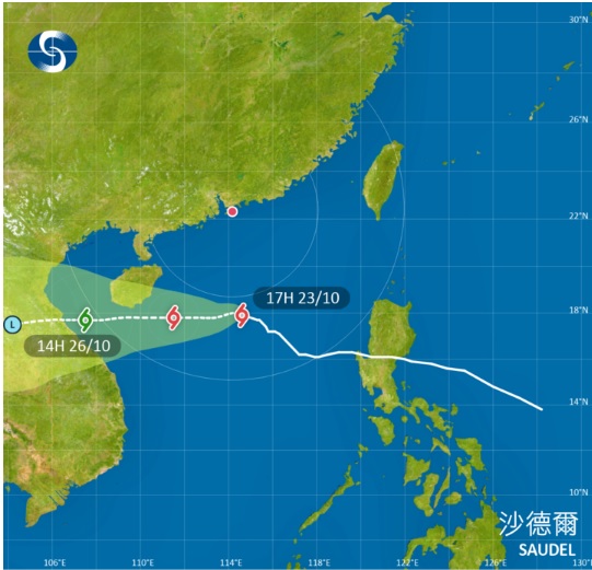 沙德爾路徑圖。天文台圖片