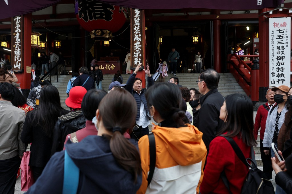 中日關係持續緊張,影響中國旅客赴日意願。路透社 中日關係持續緊張,影響中國旅客赴日意願。路透社