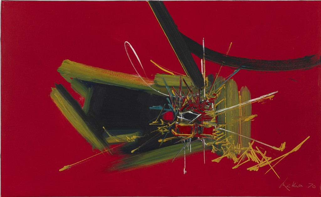 喬治·馬修《 於克塞萊》，1970年作，油畫/畫 布，89×145.5厘米。