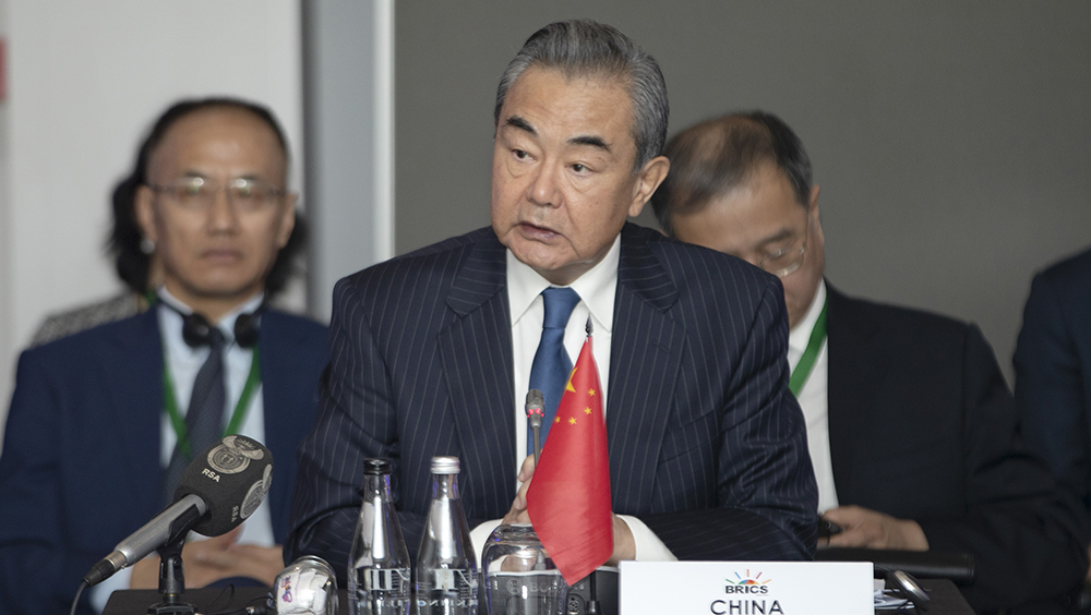 王毅出席第13次金磚國家安全事務高級代表會議。新華社