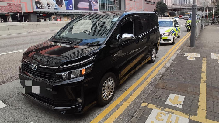 涉事私家車。警方圖片
