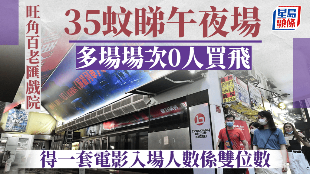 旺角百老匯設有「午夜超筍價」，晚上11時後的場次只售35元。
