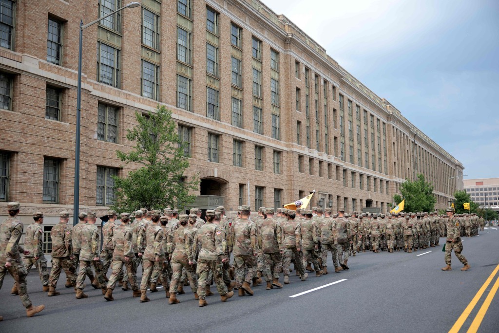 預計6600名士兵參與閱兵。法新社 預計6600名士兵參與閱兵。法新社