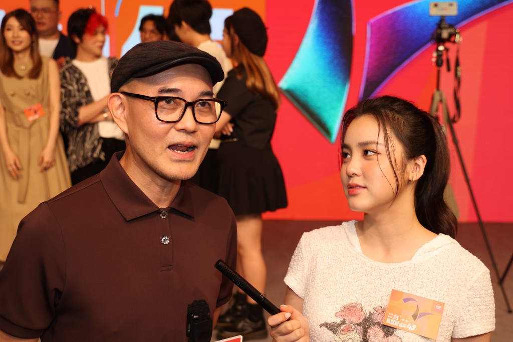 周國豐、姚焯菲一起受訪。 周國豐、姚焯菲一起受訪。