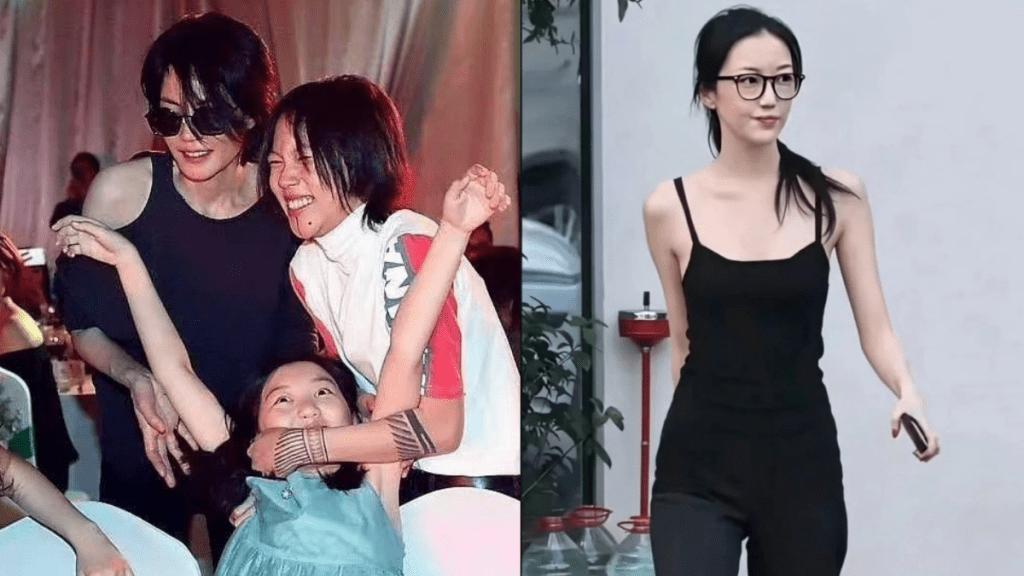 王菲20歲細女李嫣穿小背心晒Model高瘦身材  母女鬆弛感如出一轍  歷4次手術零兔唇痕跡