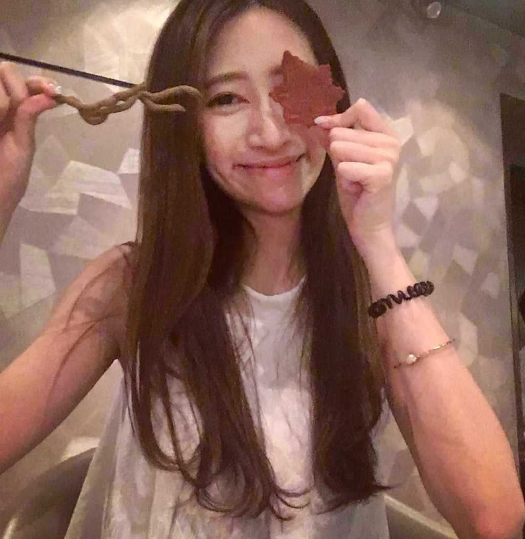 何廣沛未婚妻Sarah長相甜美。 何廣沛未婚妻Sarah長相甜美。