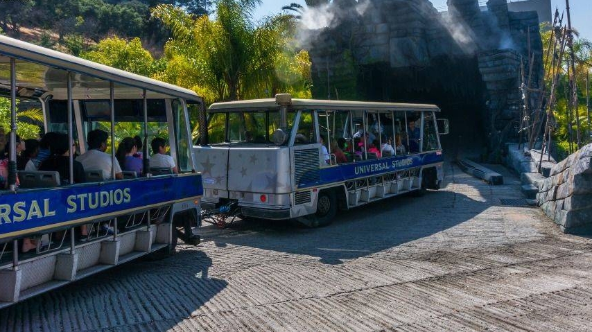 環球影城電動遊園車。