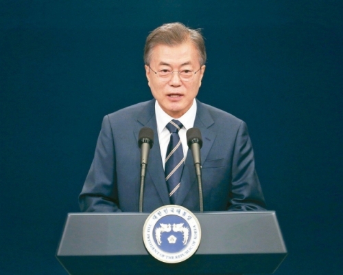 有報導指南韓總統文在寅考慮在特金會後訪美。AP