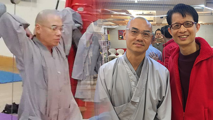 傷者為元朗妙覺寺普原法師。