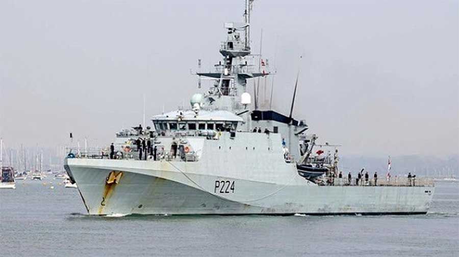國皇家海軍「特倫特號」巡邏艦將於周五（29日）抵達圭亞那。網上圖片
