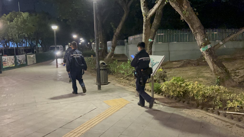 警方到場調查。曾志恒攝 警方到場調查。曾志恒攝