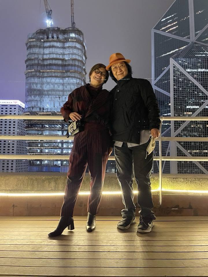 倫潔瑩與丈夫結婚多年。 倫潔瑩與丈夫結婚多年。