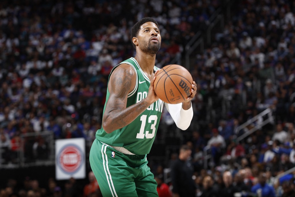 今夏转投“绿军”保罗佐治(Paul George)首秀即狂轰38分，创下队史新加盟球员首战新高。AFP