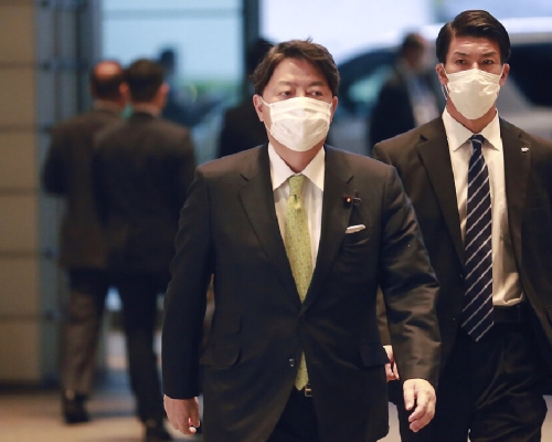 日本新外相林芳正宣布辭去日中友好議員聯盟會長一職。 （美聯社）