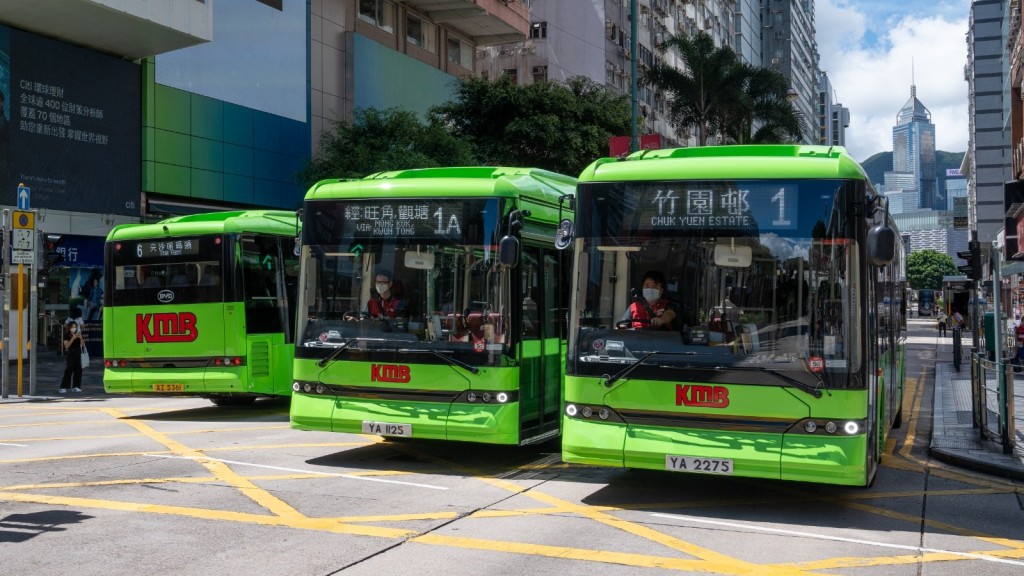 绿色运输是现时公共交通发展新方向。九巴提供
